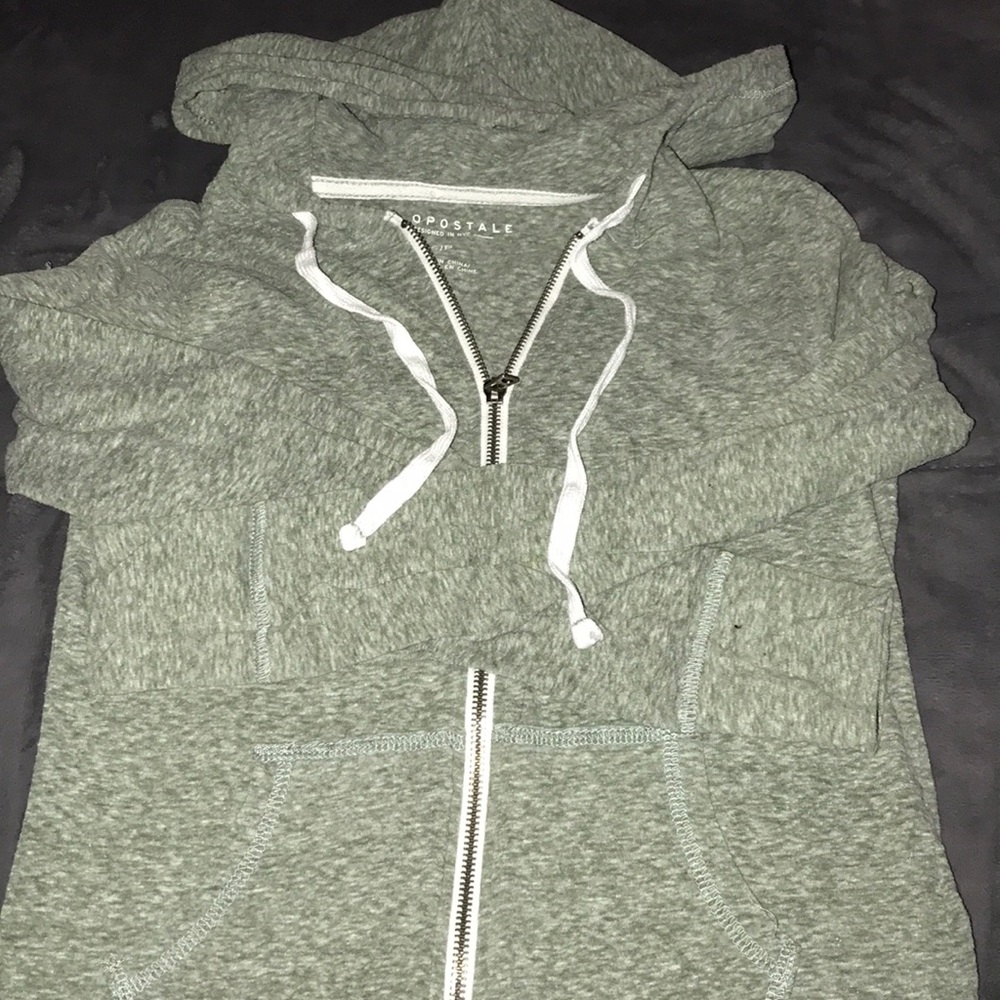 Lightweight Aeropostale Hoodie Heather Green